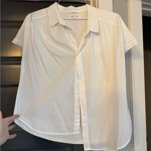 Dear John White Short-Sleeve Button-Down Shirt